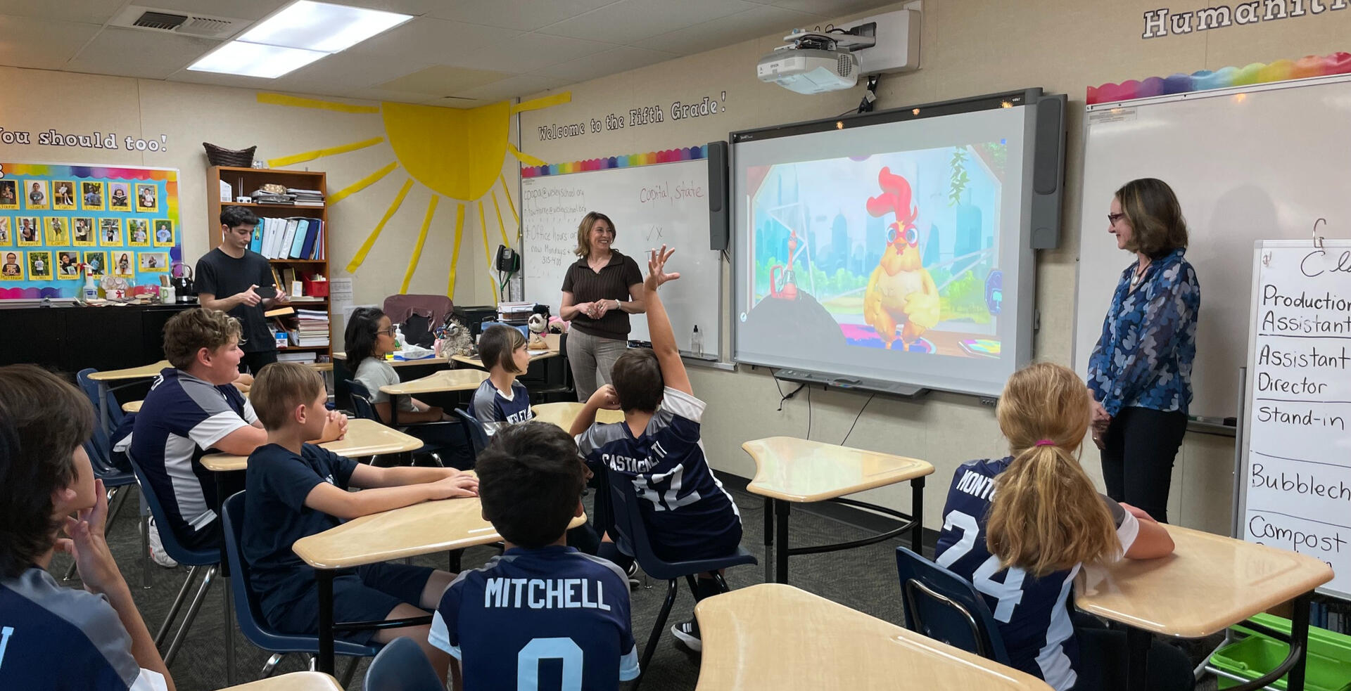 Students at The Wesley School tell Future Chicken all about their composting program and the joy it brings them to reduce their